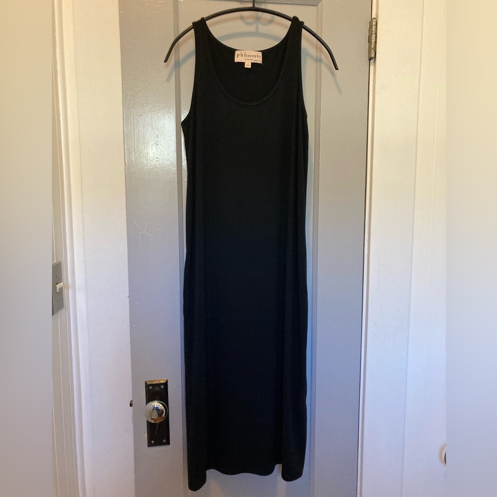 Philosophy black tank dress